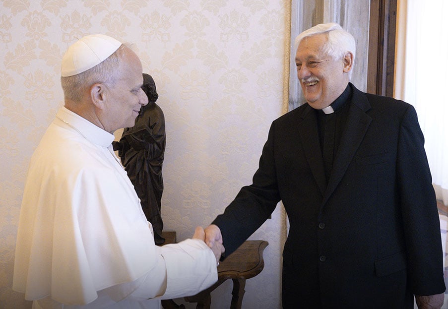 Fr General meets Pope Leo