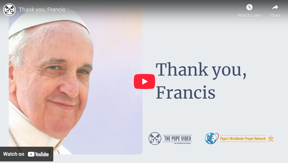 Thank you Pope Francis